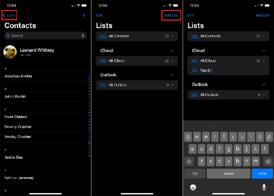 Hướng dẫn chia nhóm danh bạ iPhone cho nhà báo