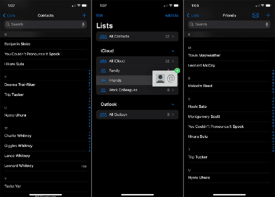 Hướng dẫn chia nhóm danh bạ iPhone cho nhà báo
