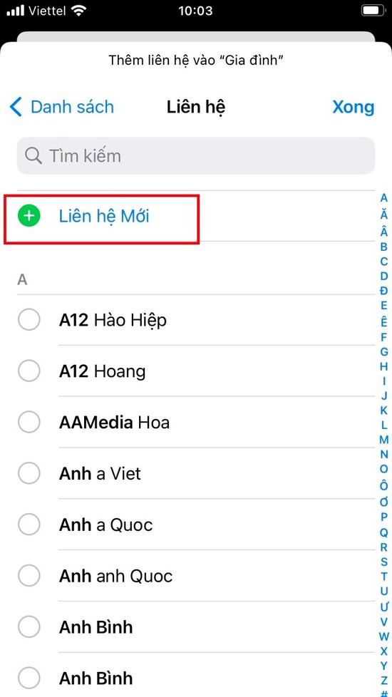 Hướng dẫn chia nhóm danh bạ iPhone cho nhà báo