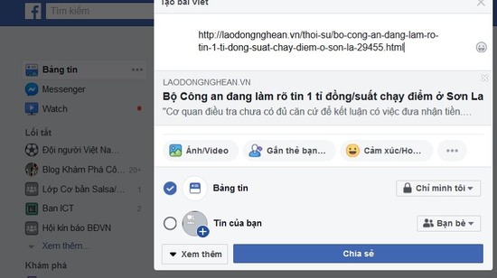 Hướng dẫn khắc phục lỗi Facebook để chia sẻ liên kết